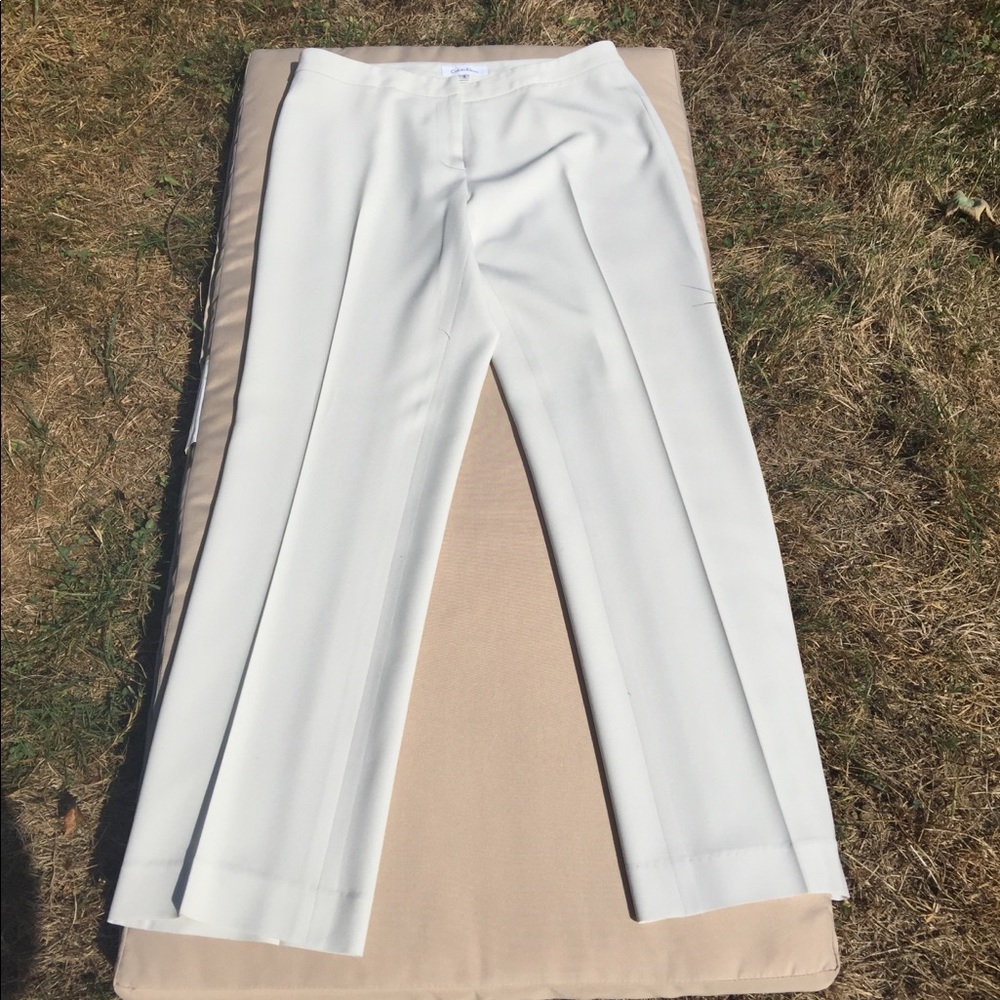 Dove grey suit trousers Calvin Klein